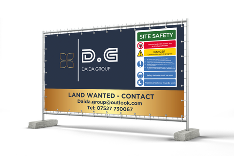 Construction Heras Fence Banners