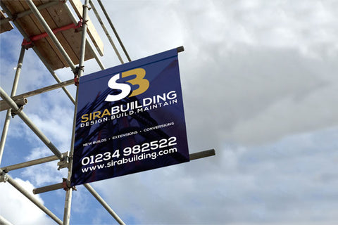 Scaffold Banners - 1x1m Pack of 10 - DESIGN ONLINE